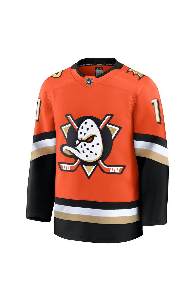 FANATICS Men's Fanatics Trevor Zegras Orange Anaheim Ducks Home Premium Jersey, Alternate, color,