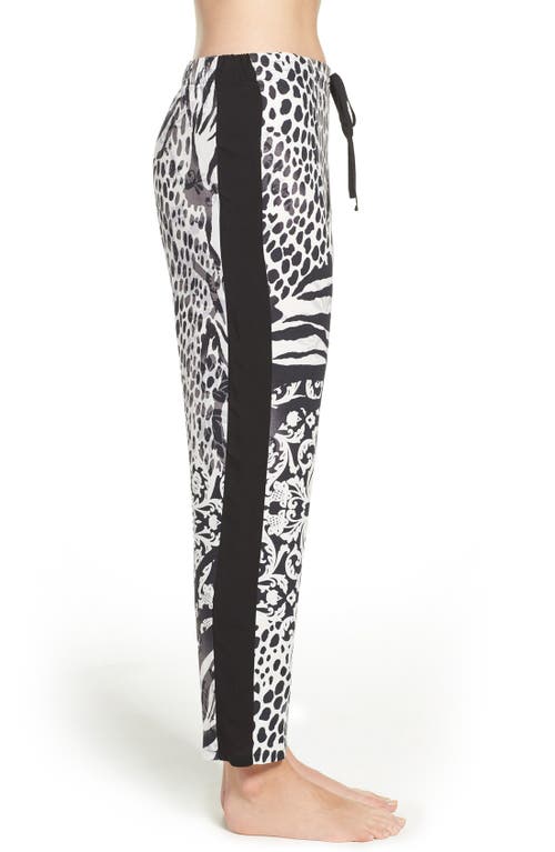 Josie 'edgy Garden' Print Pajama Pants In Black