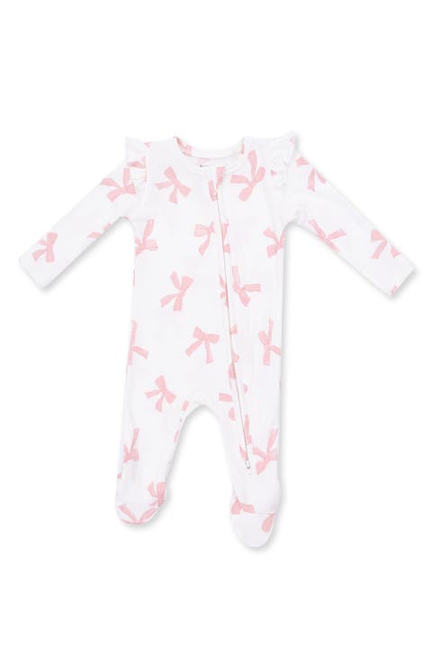 Kids' Pretty Bows Two-Way Ruffle Footie