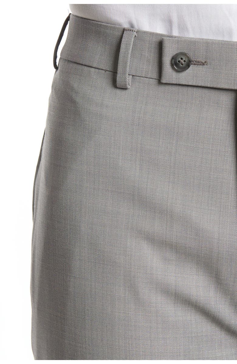 Calvin Klein Light Grey Solid Wool Blend Two Button Notch Lapel Suit, Alternate, color, 