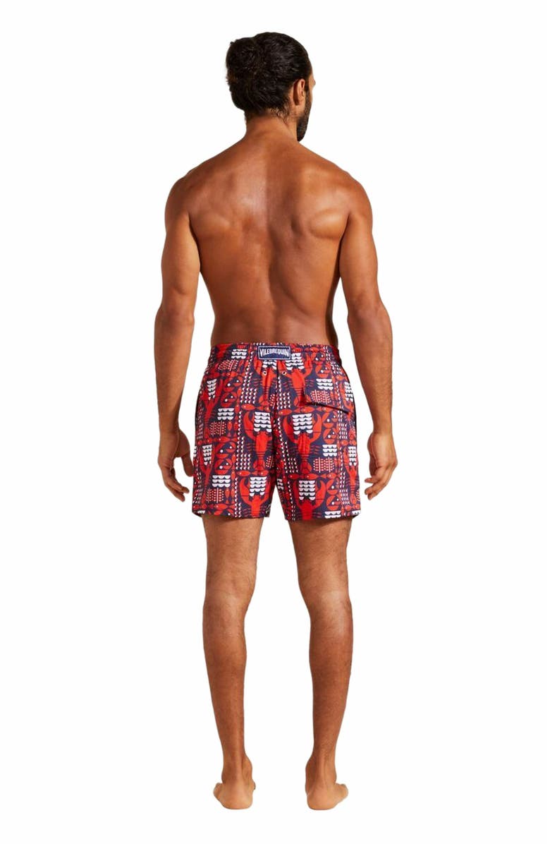 Vilebrequin Men's Graphic Lobsters Stretch Swim Shorts, Alternate, color, 