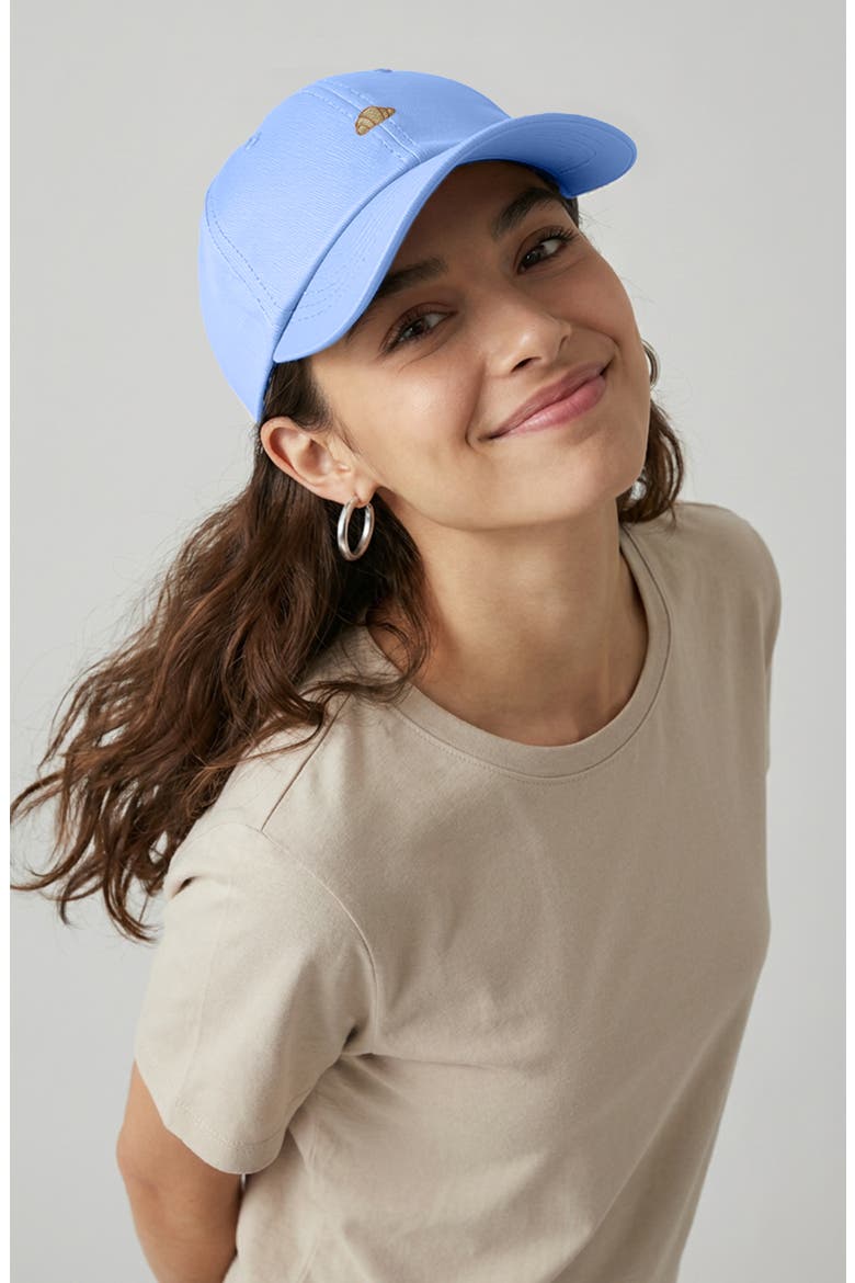 Croissant Dad Cap, Alternate, color, Light Blue