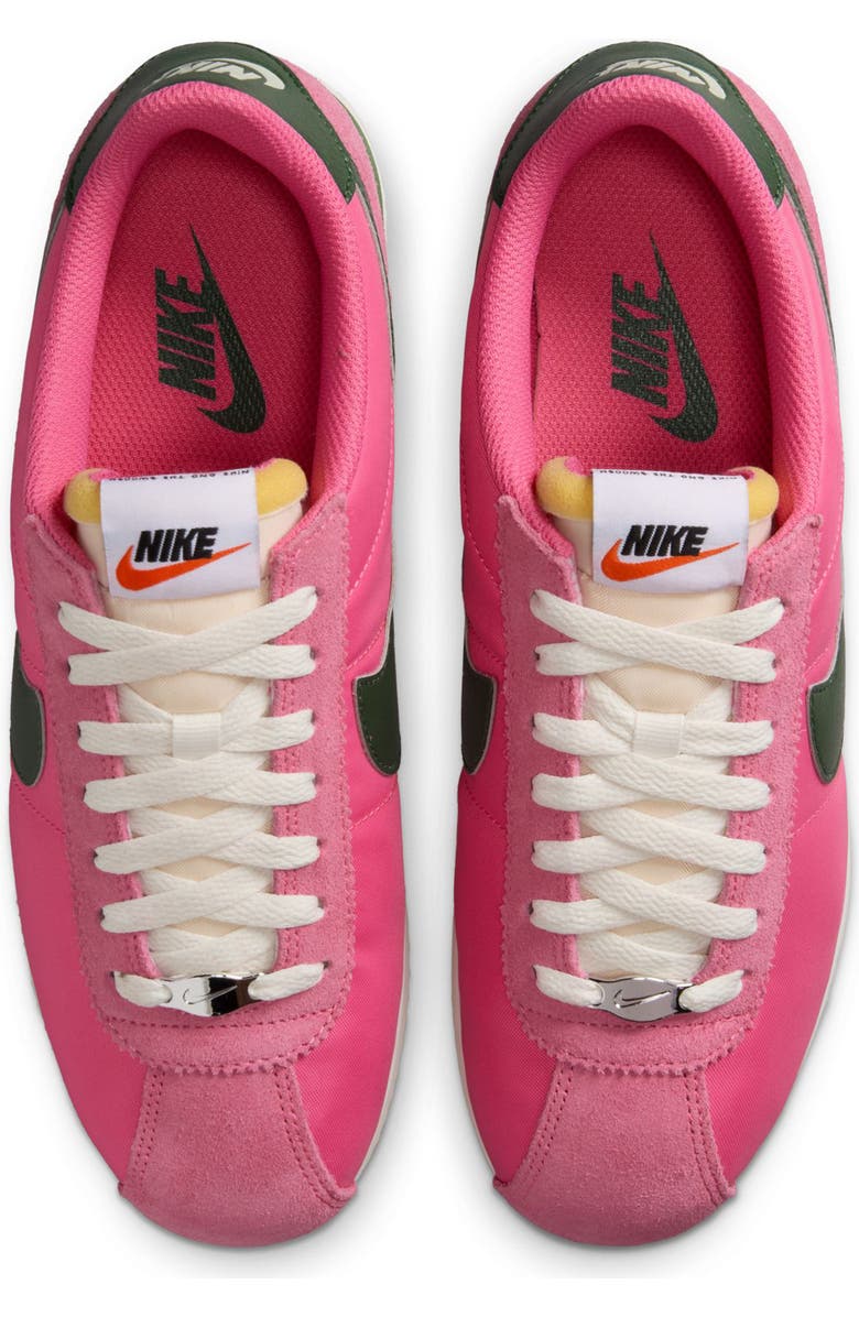 Nike Cortez Sneaker, Alternate, color, Pink/ Fir/ Sail/ White