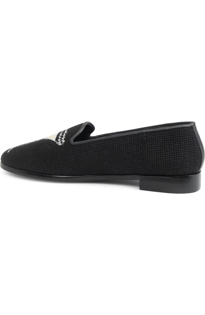ByPaige Needlepoint Loafer, Alternate, color, Black / Black