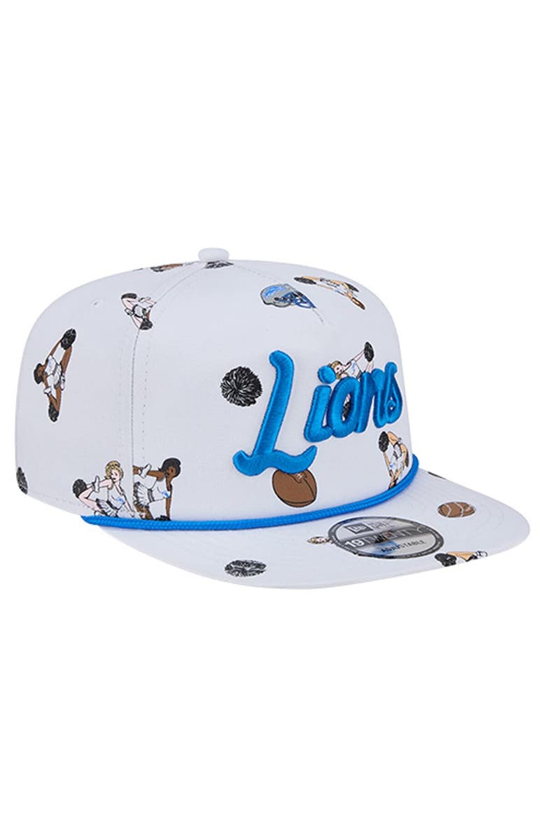 New Era Men's New Era  White Detroit Lions Team Cheer 19TWENTY Snapback Hat, Alternate, color, White