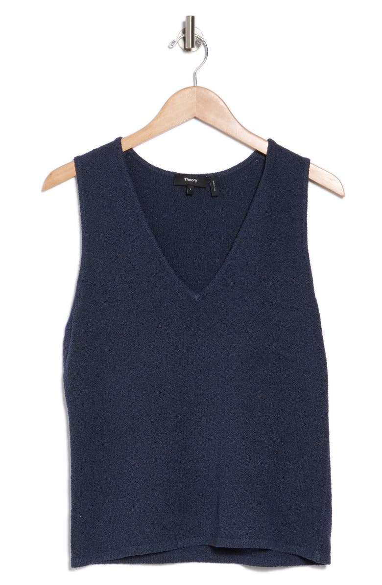 Theory Bouclé Silk Blend Tank, Alternate, color, 