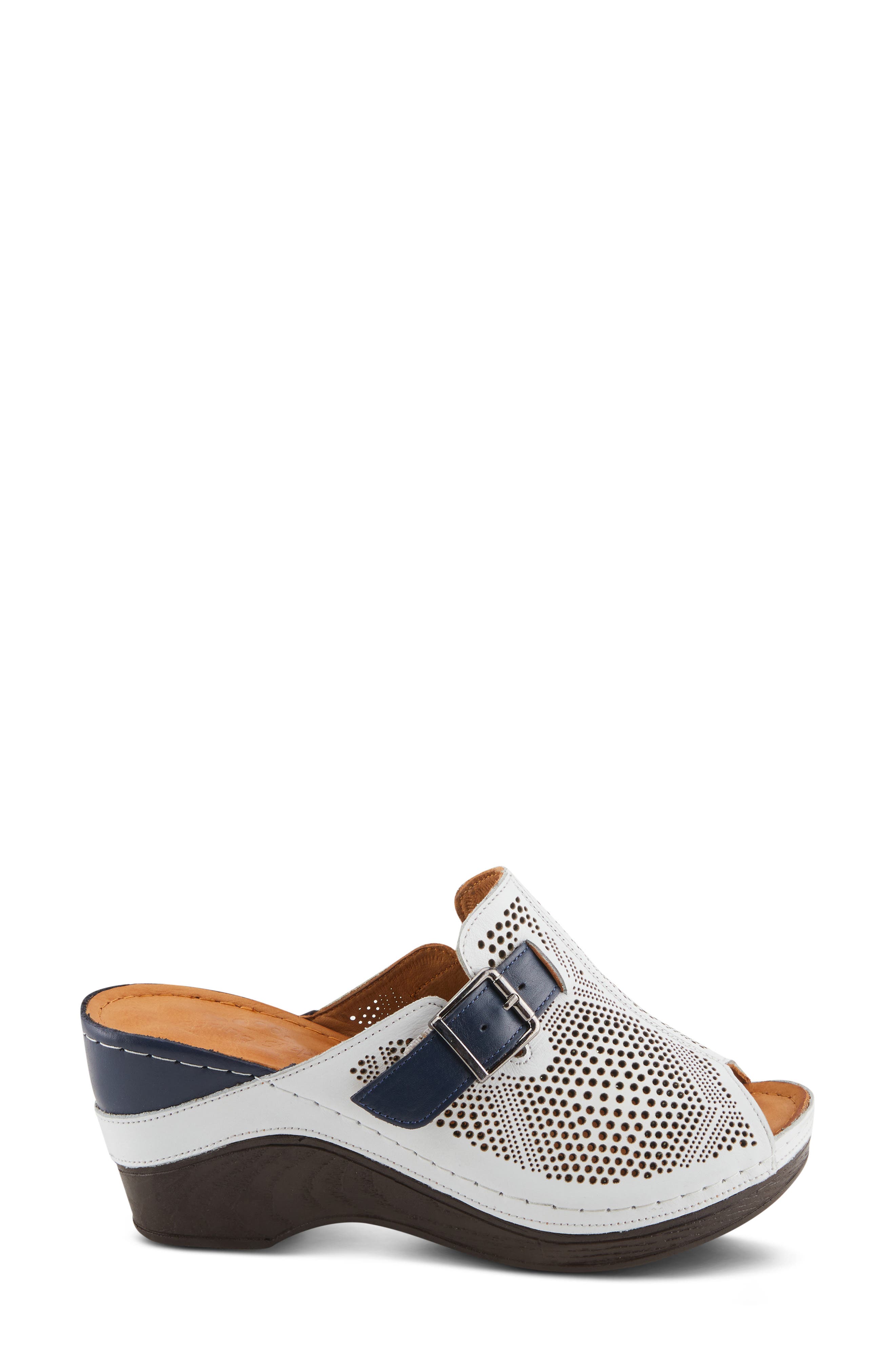 Spring Step Momelle Wedge Sandal, Alternate, color, White Multi