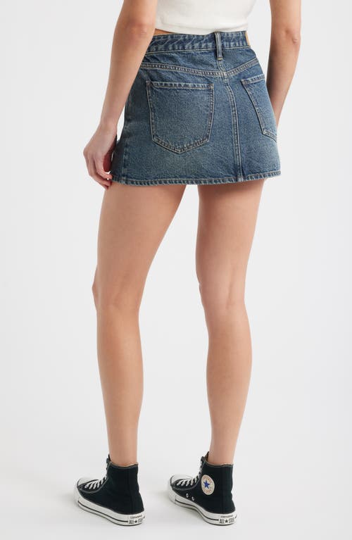 Pacsun Mel Denim Miniskirt In Gray