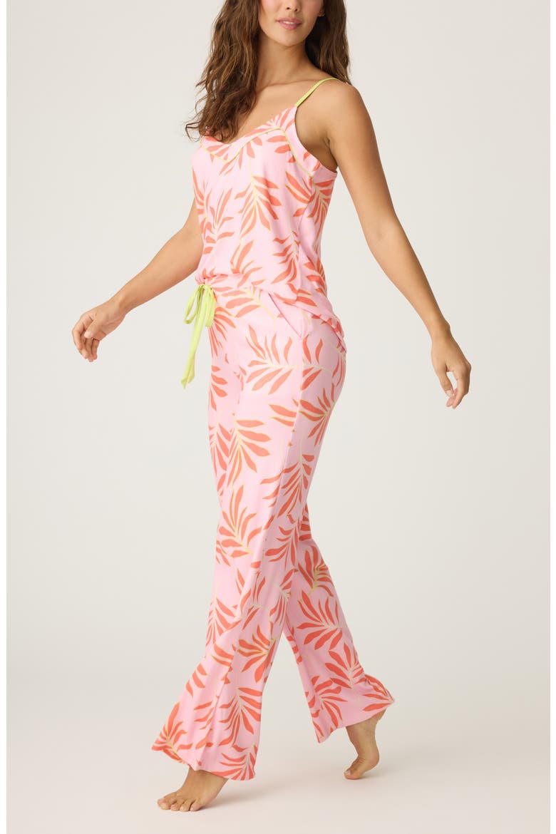 Electric Summer Sleeveless Pajamas, Alternate, color, PINK MELON