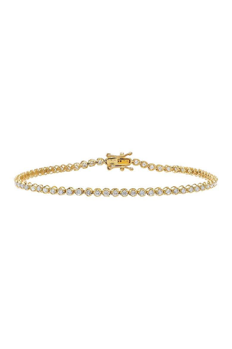 Diamond Cupcake 1 carat Tennis Bracelet 14K, Main, color, 14K Gold - 1 Carat