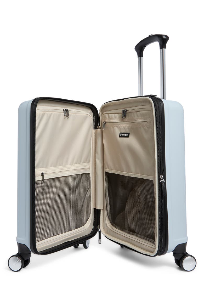 FlightPro 20-Inch Expandable Hardside Spinner Suitcase, Alternate, color, POWDER BLUE MATTE