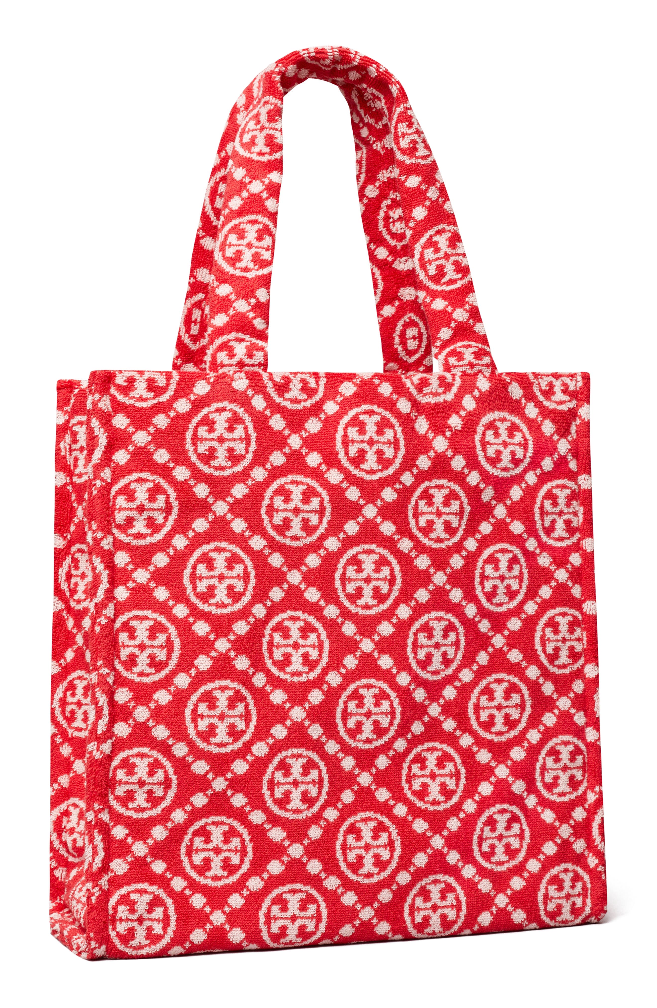 Tory Burch T Monogram Terry Cloth Tote, Alternate, color, 