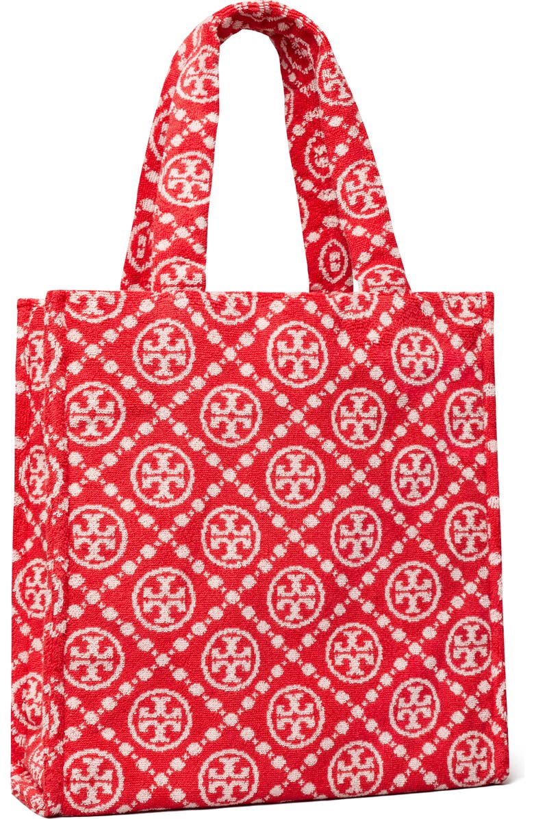 Tory Burch T Monogram Terry Cloth Tote, Alternate, color,