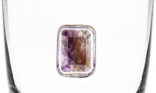 Anna New York Elevo Set Of 2 Double Old Fashioned Glasses In Amethyst