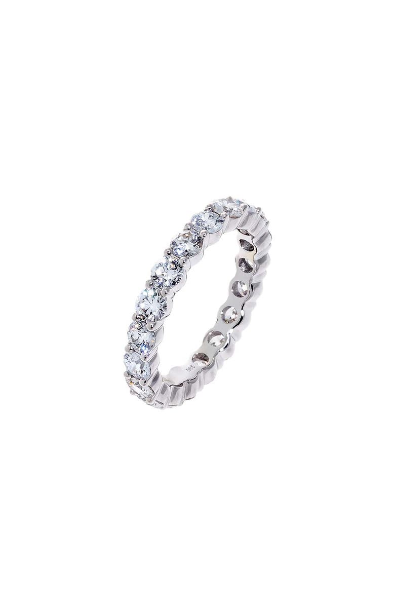 BY ADINA EDEN Lab Grown Diamond Round Eternity Band 14K, Alternate, color, 14K White Gold - 2 Carats