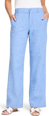NIC+ZOE Eliot Cotton & Linen Wide Leg Pants