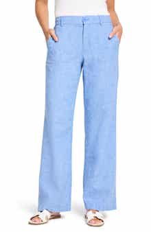NIC+ZOE Eliot Cotton & Linen Wide Leg Pants