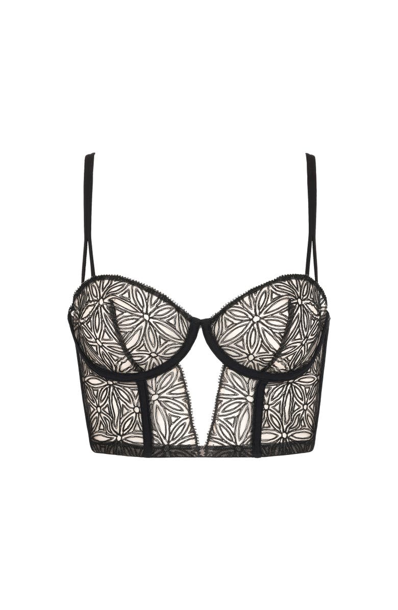 Huit Infini Lace Bustier, Main, color, Black