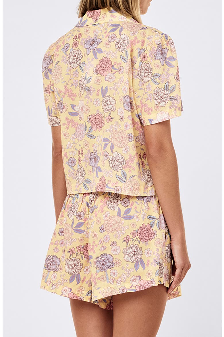 Karolina Cotton Voile Short Pajamas, Alternate, color, GOLDEN HAZE