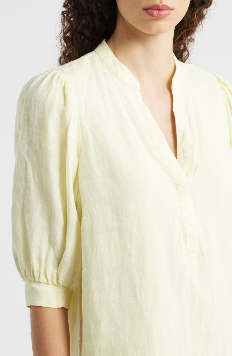 Lilly Pulitzer<sup>®</sup> Mialeigh Limoncello Linen Popover Dress, Alternate, color, 