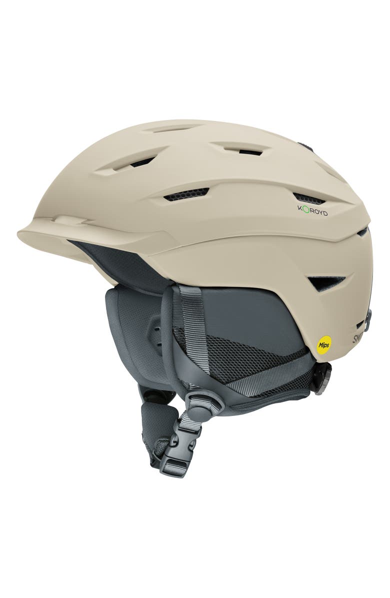 Smith Level Snow Helmet with MIPS Round Contour Fit, Main, color, Matte Chalk
