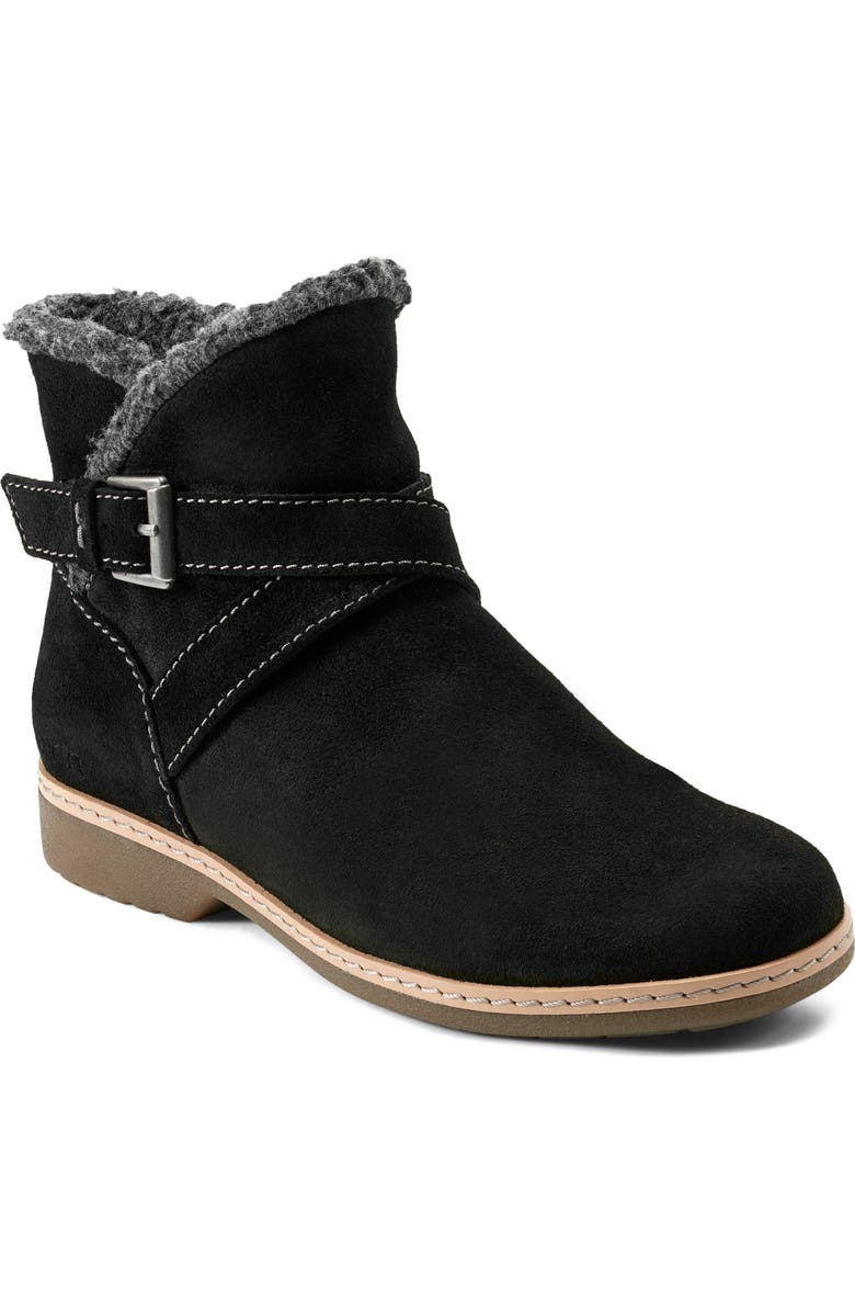 Earth<sup>®</sup> Hutton Water Repellent Faux Fur Lined Bootie, Main, color, Black