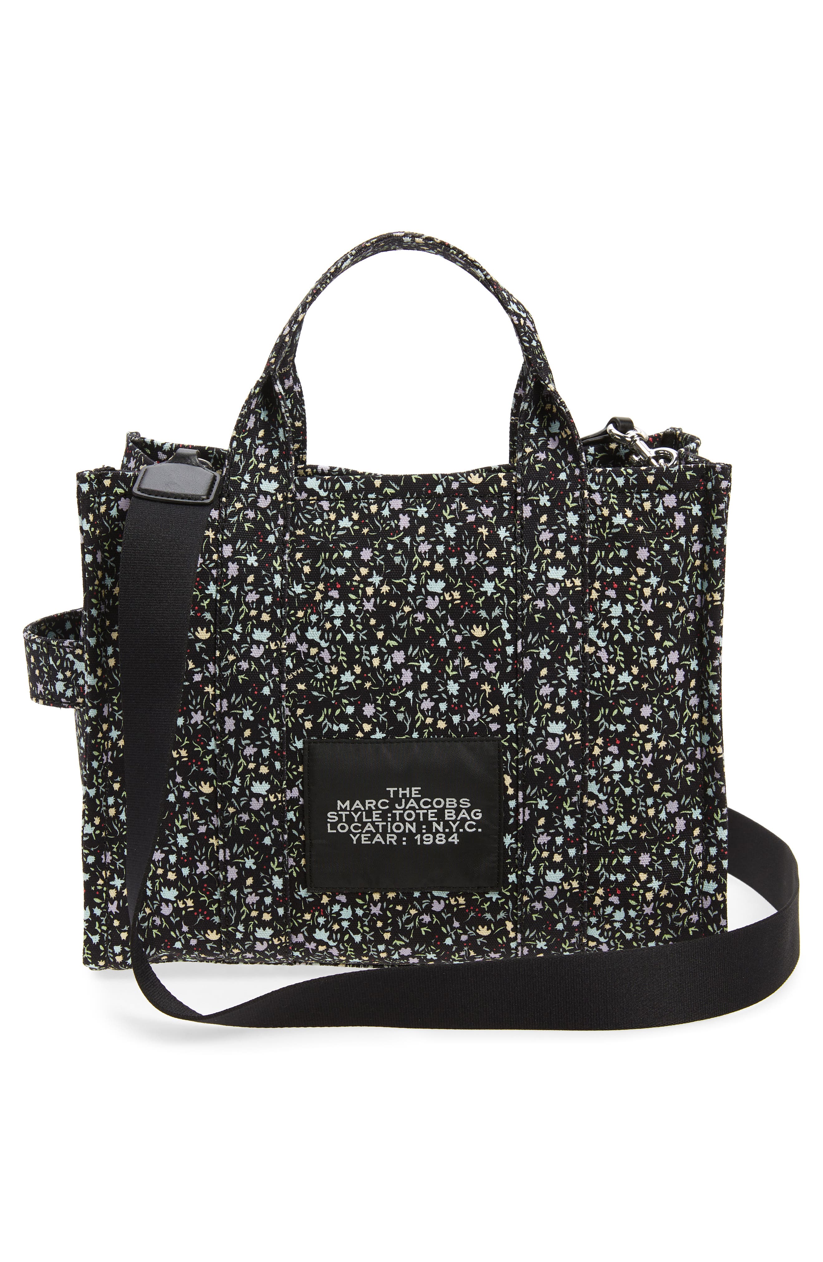 Marc Jacobs Medium Traveler Ditsy Floral Canvas Tote, Alternate, color, 