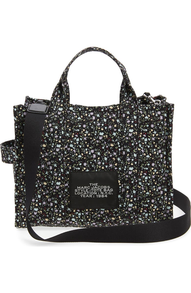 Marc Jacobs Medium Traveler Ditsy Floral Canvas Tote, Alternate, color,