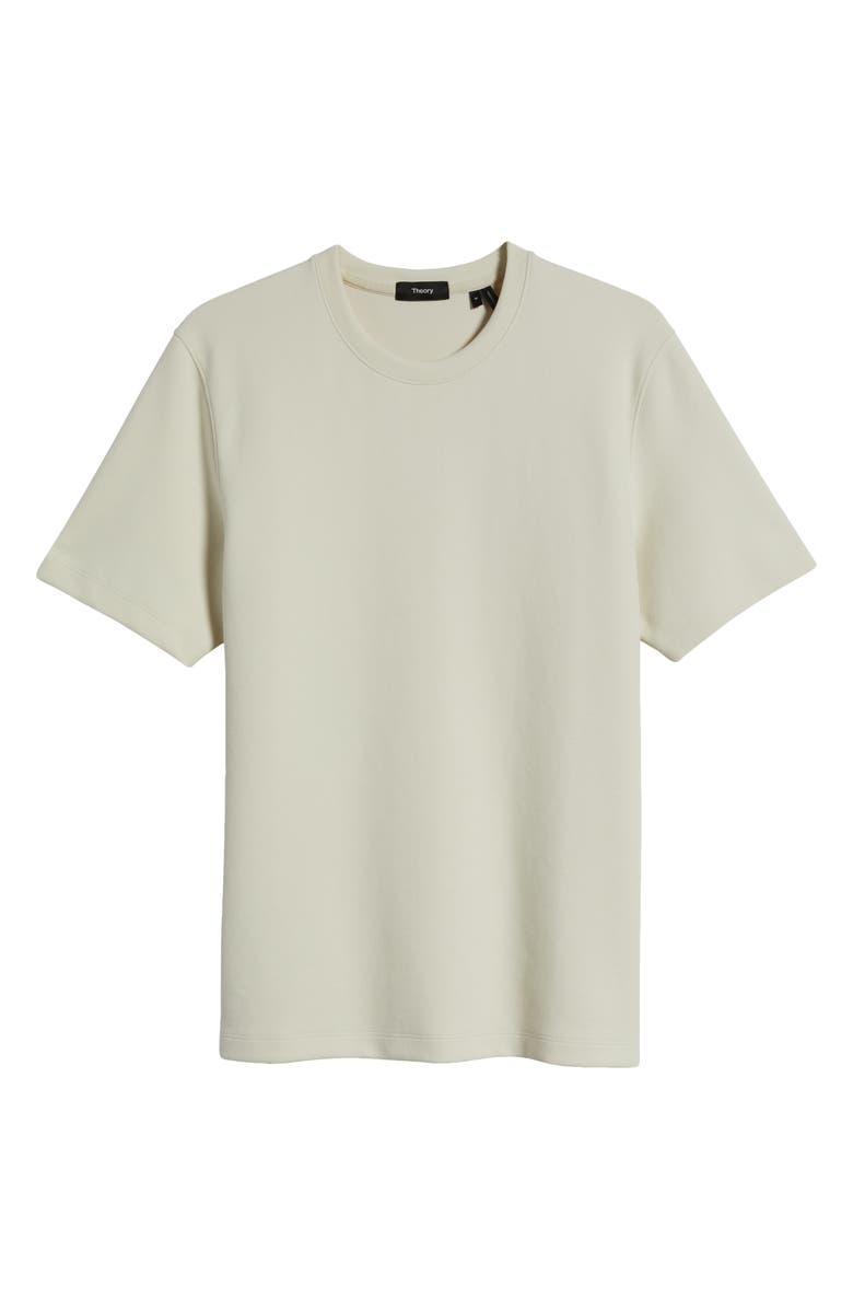Theory Delroy Double Piqué Crewneck T-Shirt, Alternate, color, Winter White