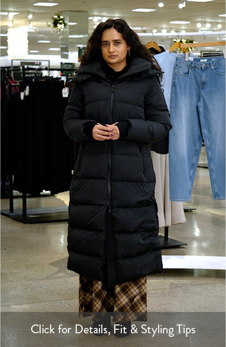 Colette Longline Puffer Coat with Removable Hood, sales video thumbnail
