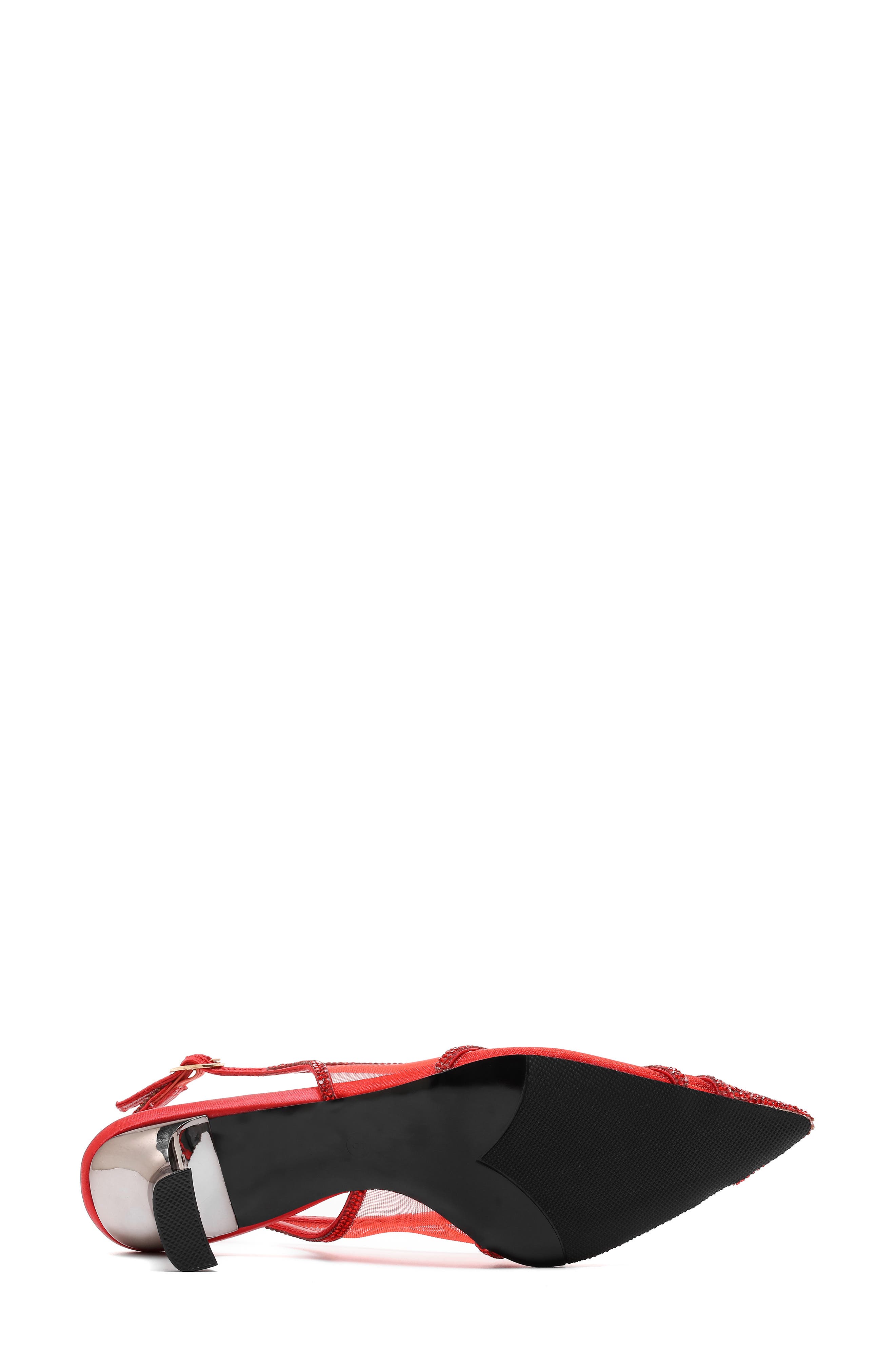Fancy Slingback Pump, Alternate, color, RED