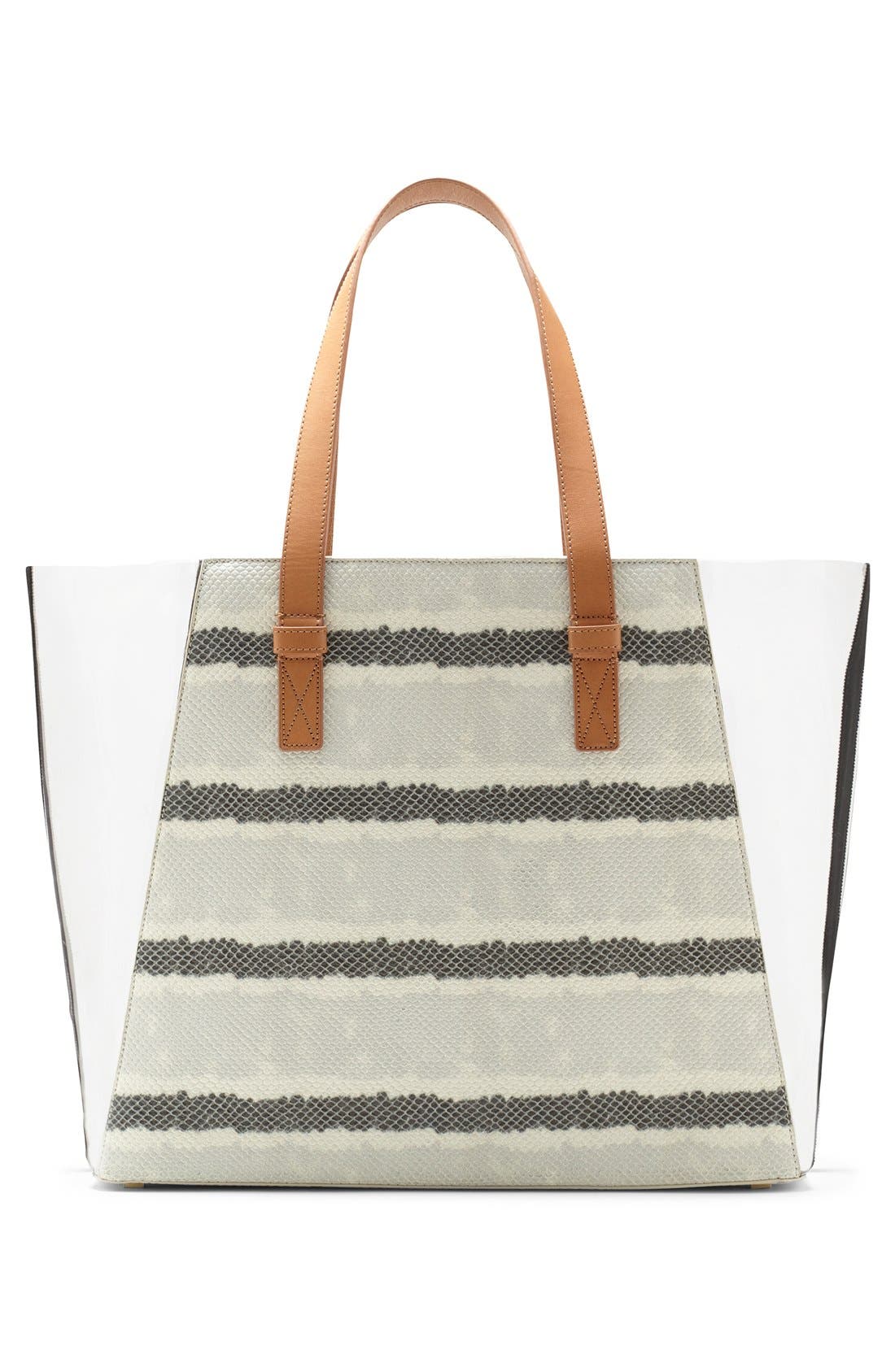 'Jace' Tote, Alternate, color, DOVE GRAY SNAKE/ GRAY