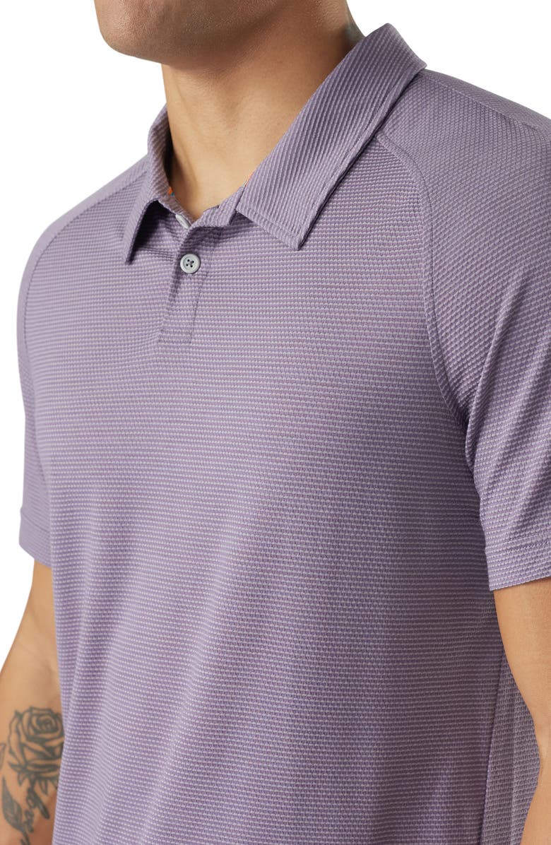 Smartwool Active Mesh Performance Polo, Alternate, color, Purple Storm Heather