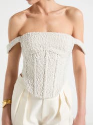 Manière De Voir Bonnie Boucle Bardot Corset Top