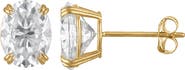 FZN <p>14k Gold Oval Moissanite Stud Earrings</p>