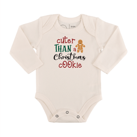 Organic Baby Graphic Bodysuit | Christmas Cookie (baby)