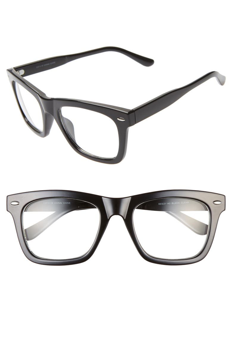 The Rail Julian 55mm Square Sunglasses, Main, color,