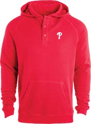 DUNBROOKE Men's Dunbrooke  Red Philadelphia Phillies Montana Lightweight Raglan Pullover Hoodie