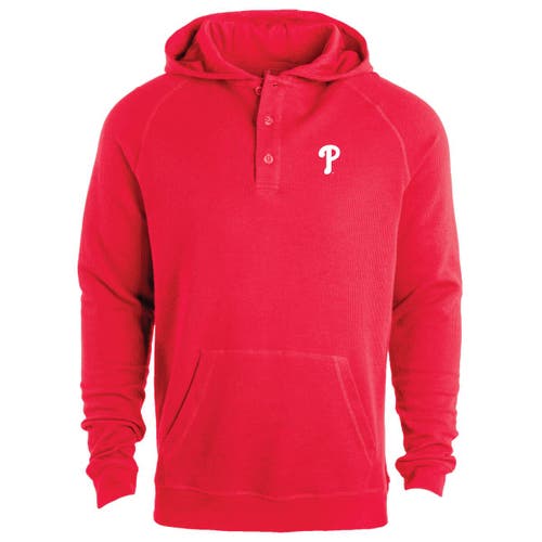 Dunbrooke Red Philadelphia Phillies Montana Lightweight Raglan Pullover Hoodie In Animal Print