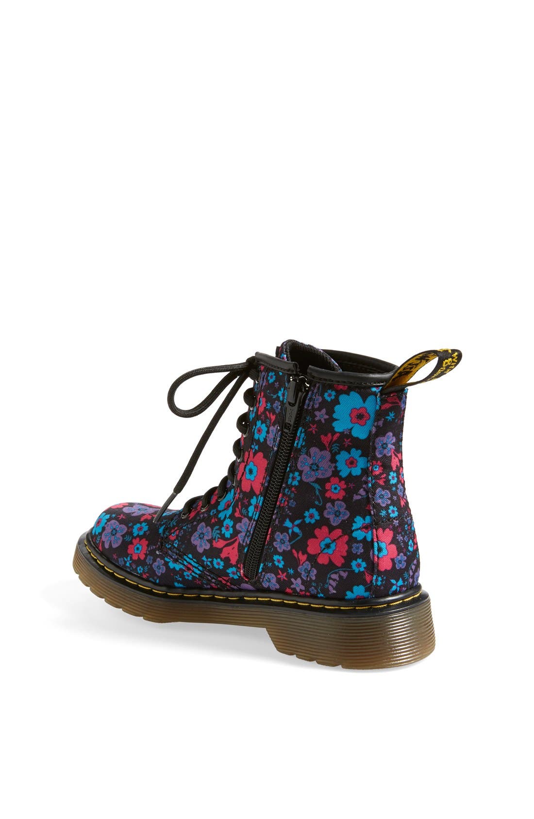 'Delaney' Floral Boot, Alternate, color, BLACK/ TURQUOISE VINTAGE