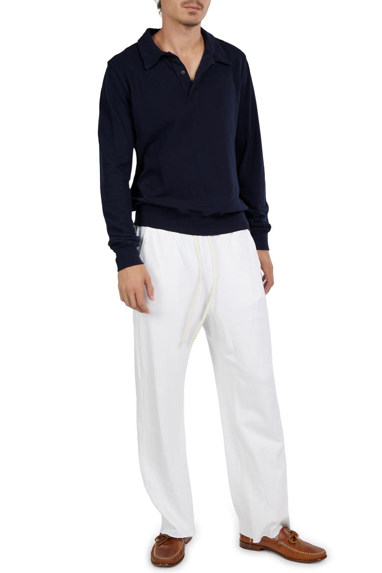 Pique Tennis Polo, Alternate, color, Navy