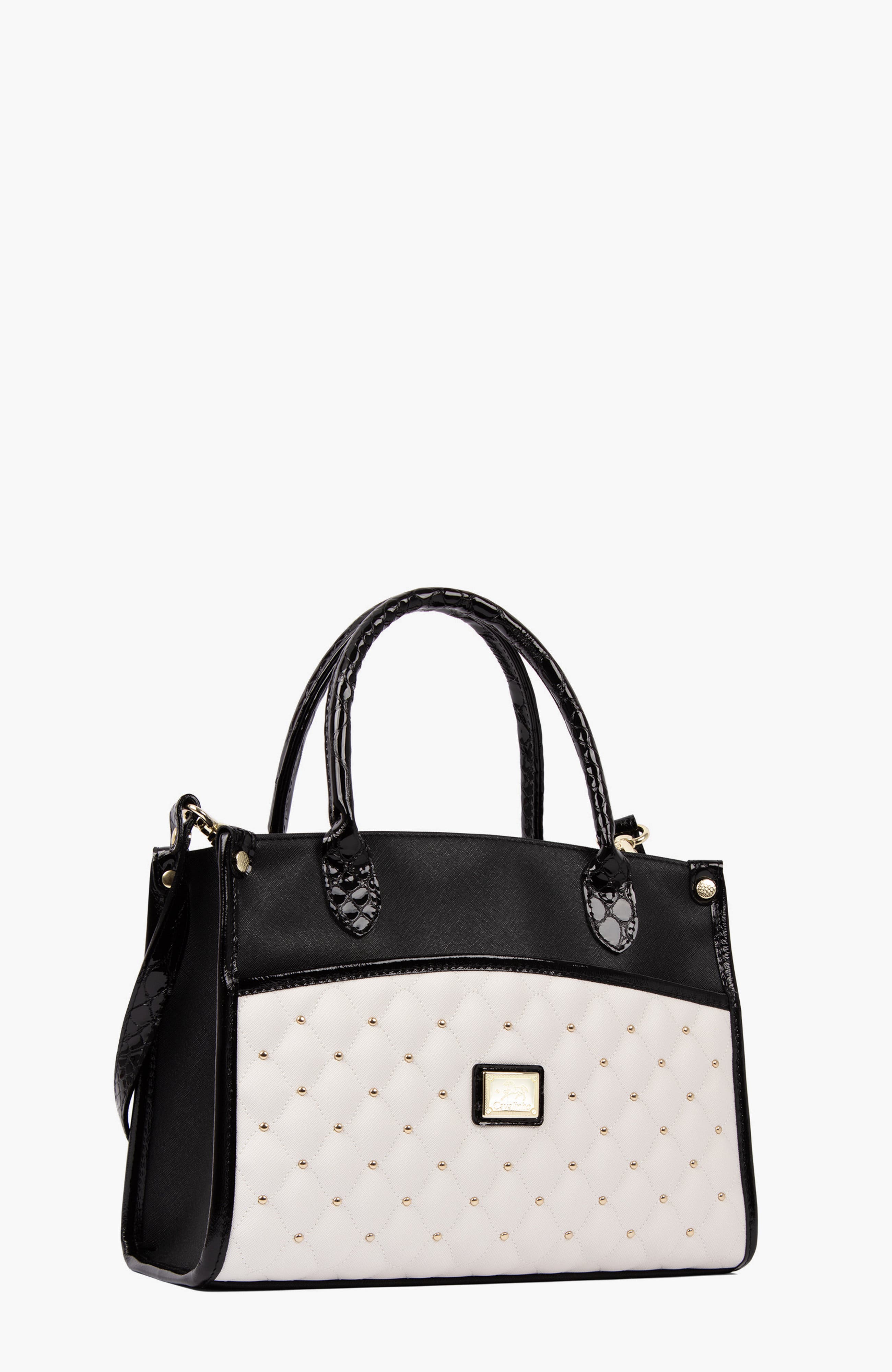 Craft 567 Handbag, Alternate, color, Black / White