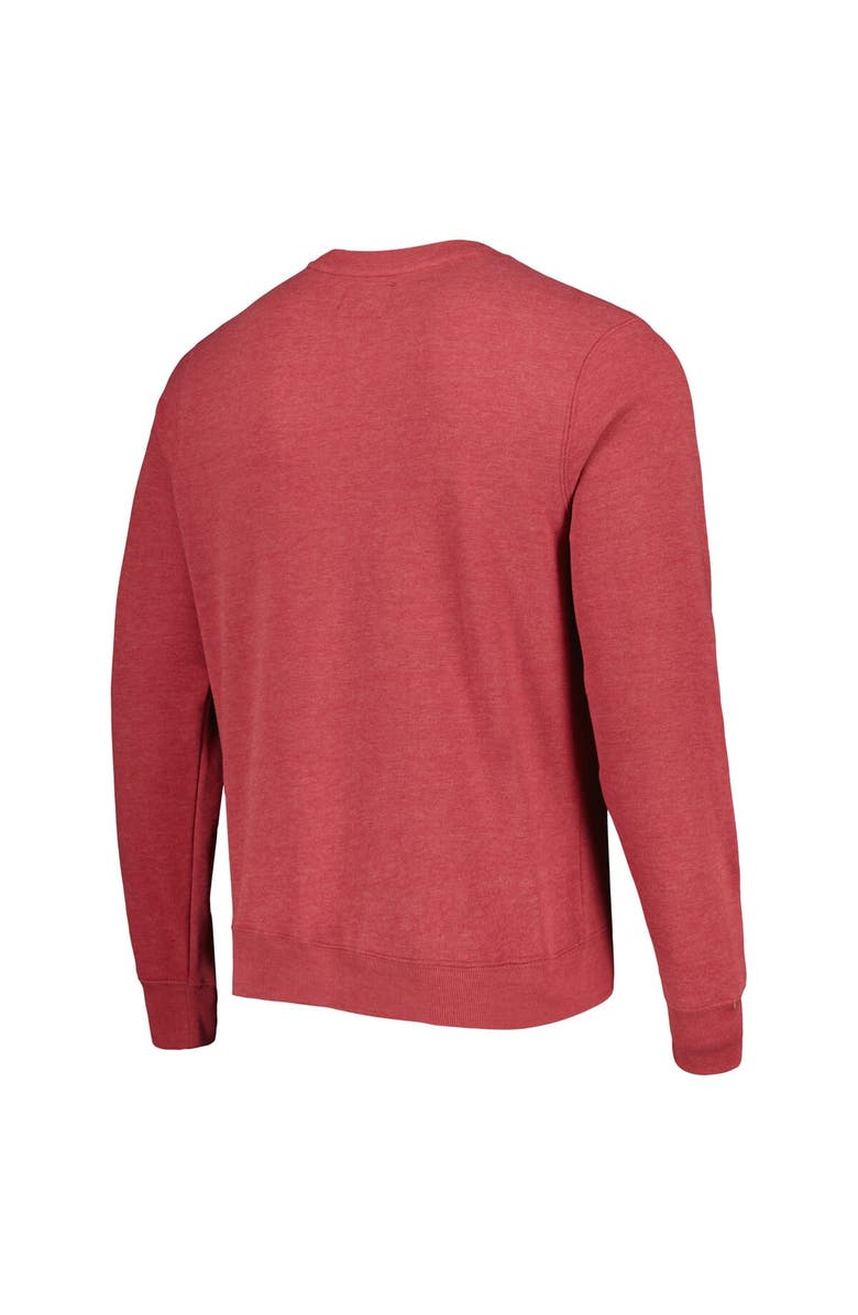 '47 Men's '47 Heathered Cardinal Arizona Cardinals Bypass Tribeca Pullover Sweatshirt, Alternate, color, Red
