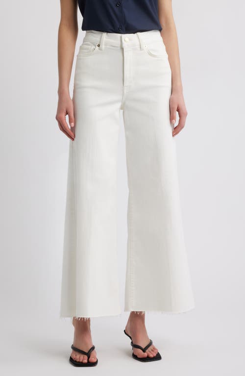 Frame Le Palazzo Wide Leg Crop Jean In Au Natural Clean In Au Natural Clean Raw After