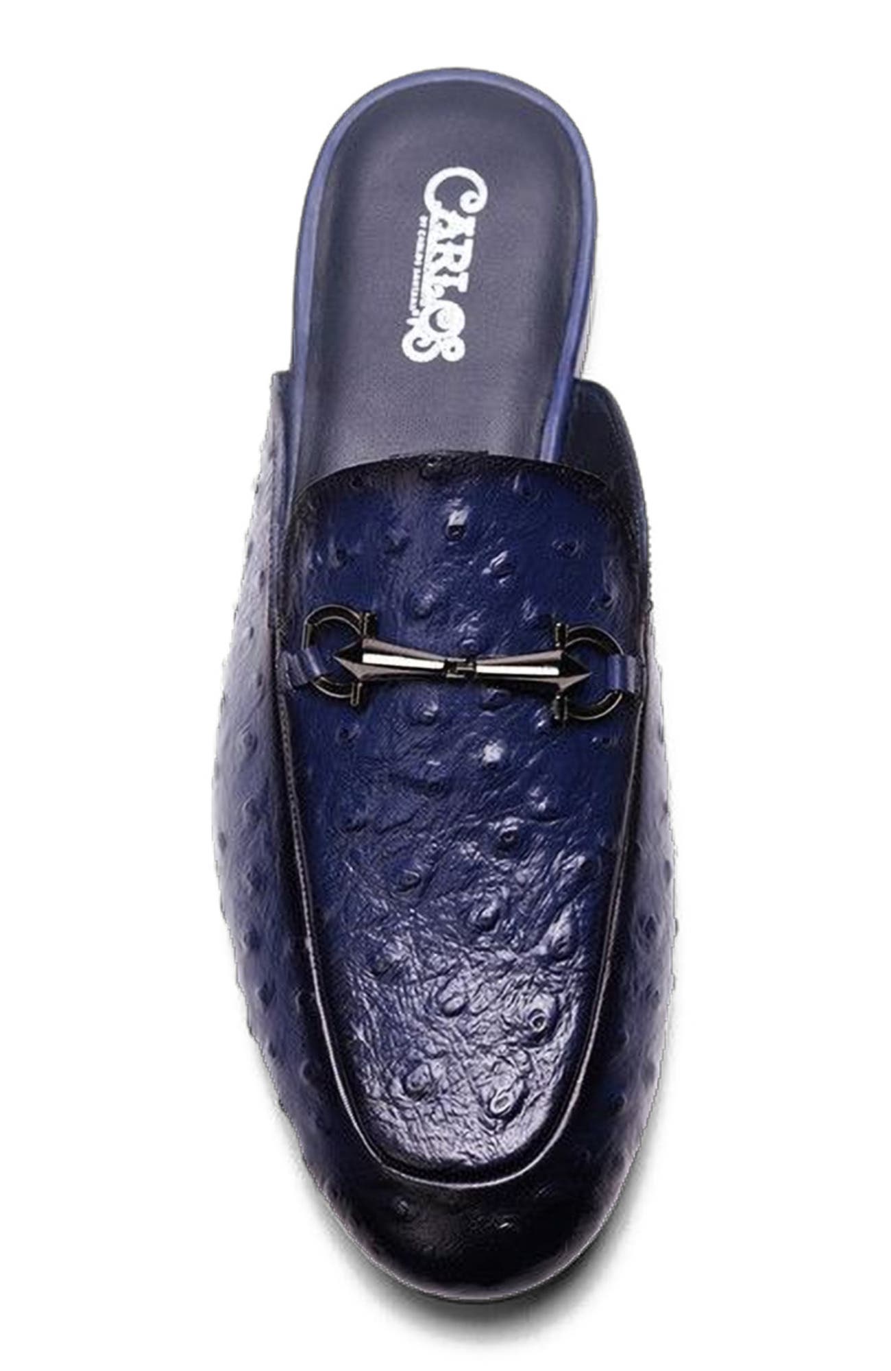 Apollo Bit Slides, Alternate, color, Blue ostrich