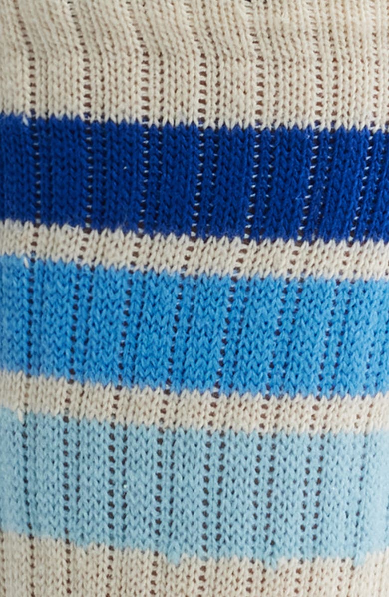 American Trench The Birthday Retro Stripe Crew Socks, Alternate, color, Blue