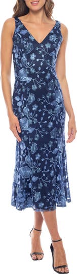 green emerald velvet dress Marina Crew Neck Sleeveless Embroidered Top Zipper Back Solid Satin Dress  with Jacket 2 Piece Set| Available at Immediate Apparel main image 0