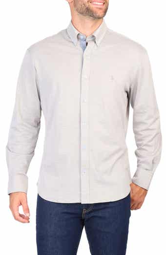 TailorByrd Micro Pique Long Sleeve Button-Up Shirt