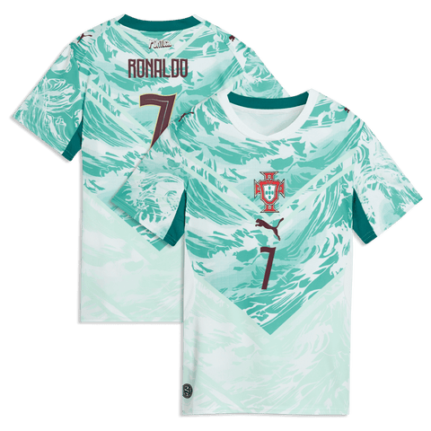 Women's Puma Cristiano Ronaldo Green Portugal National Team 2026 Away Replica Jersey
