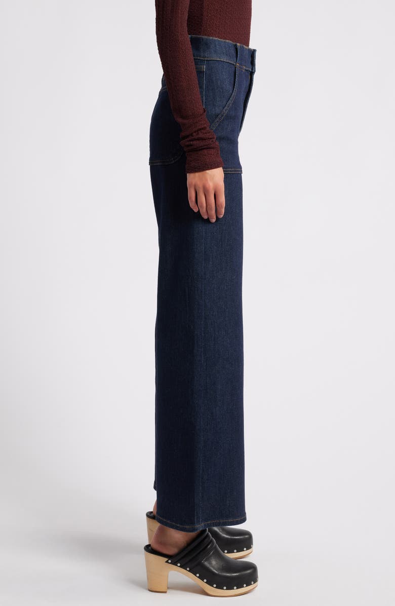 FRAME Modern High Waist Wide Leg Jeans, Alternate, color, Rinse